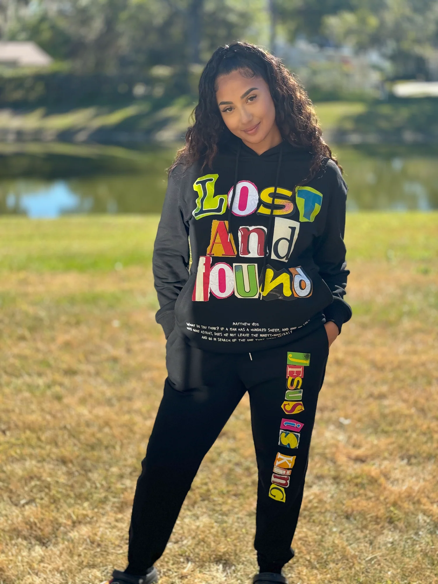 Black Lost & Found Unisex Hoodie - Image 3