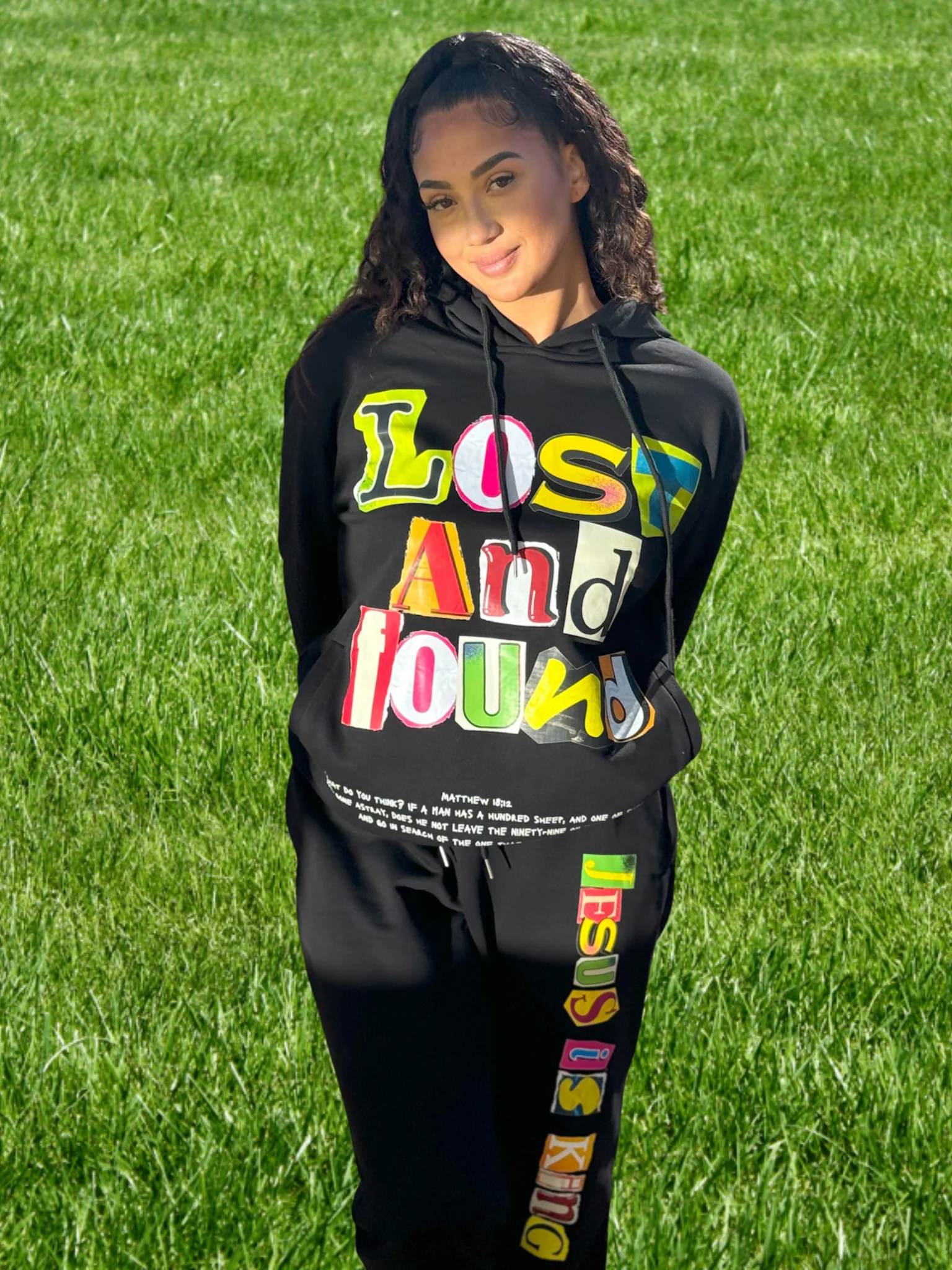 Black Lost & Found Unisex Hoodie - Image 4