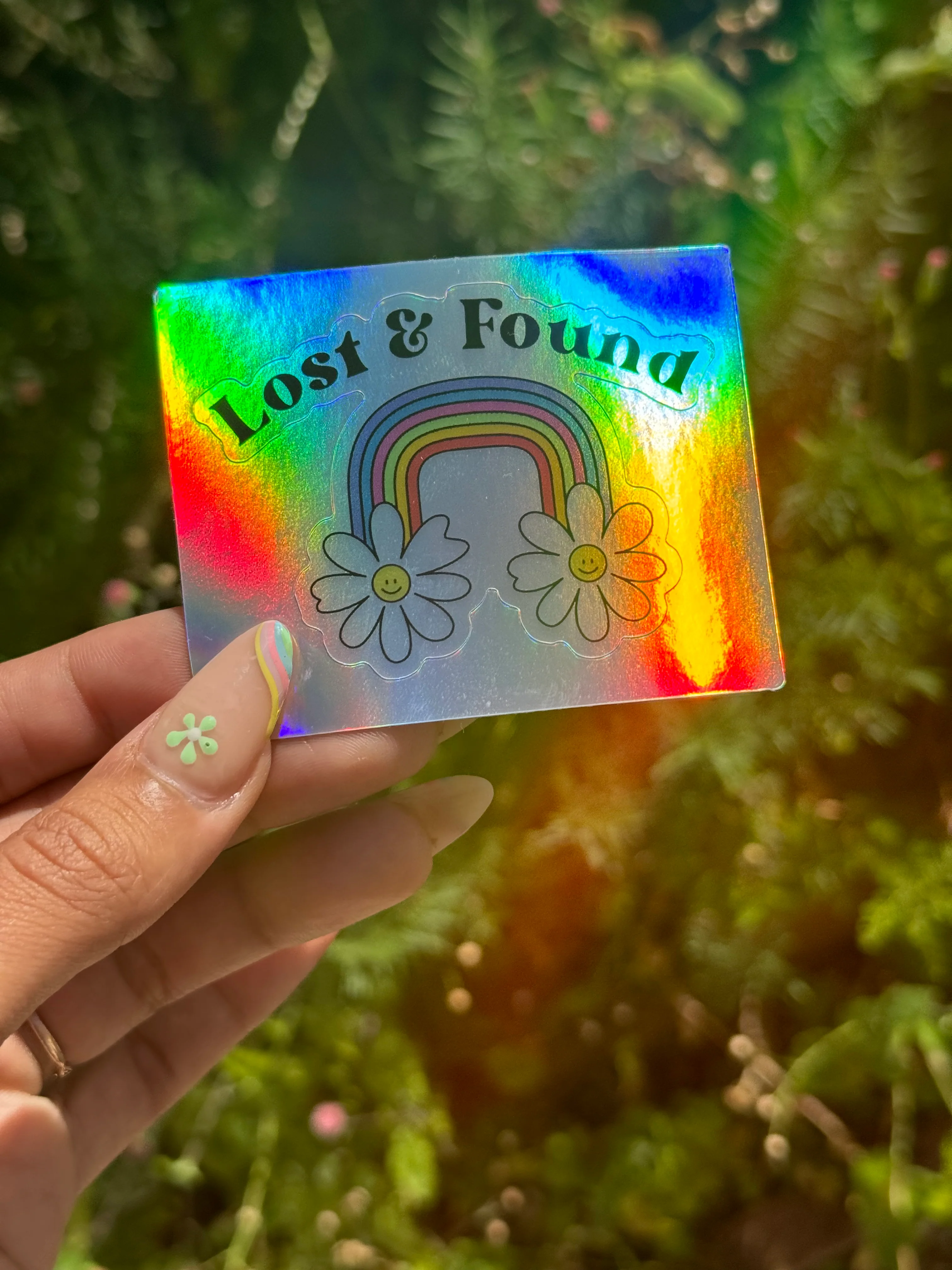 Holographic Lost & Found Sticker - Image 3