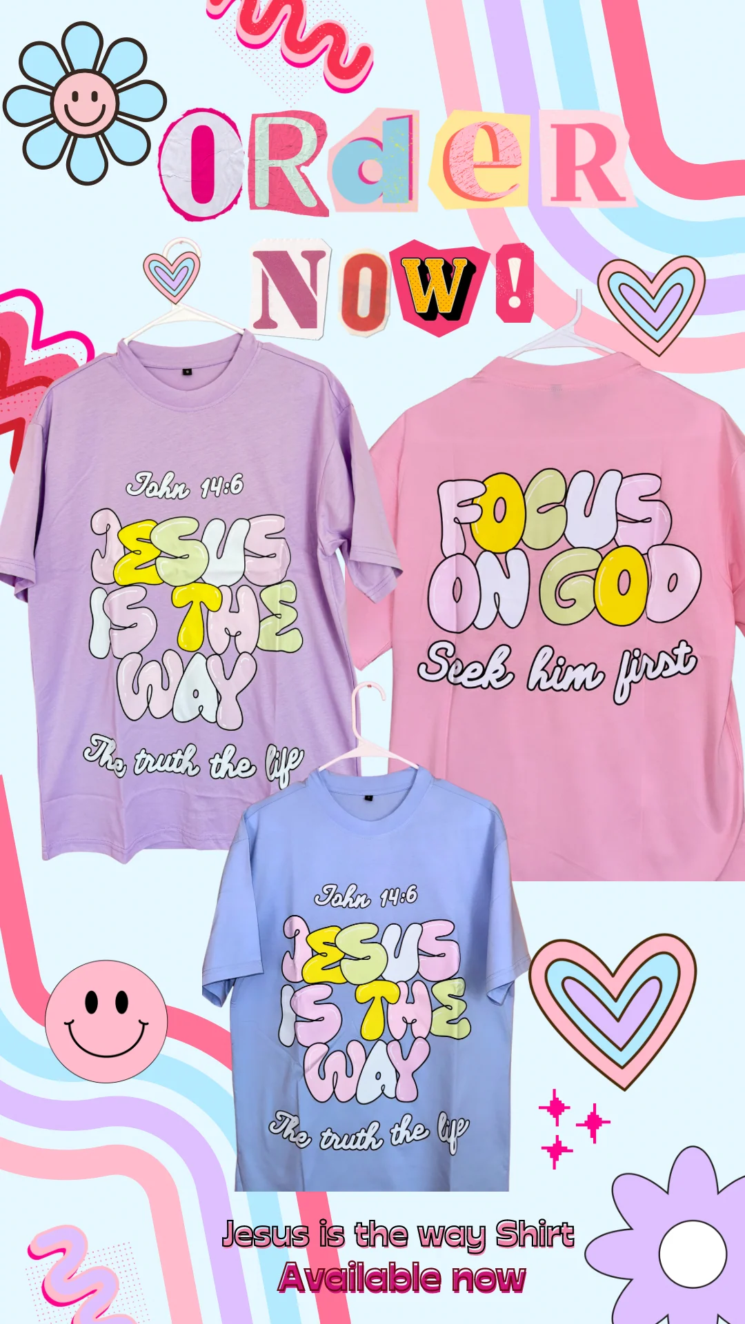 Purple Jesus Is The Way Unisex T-Shirt - Image 4