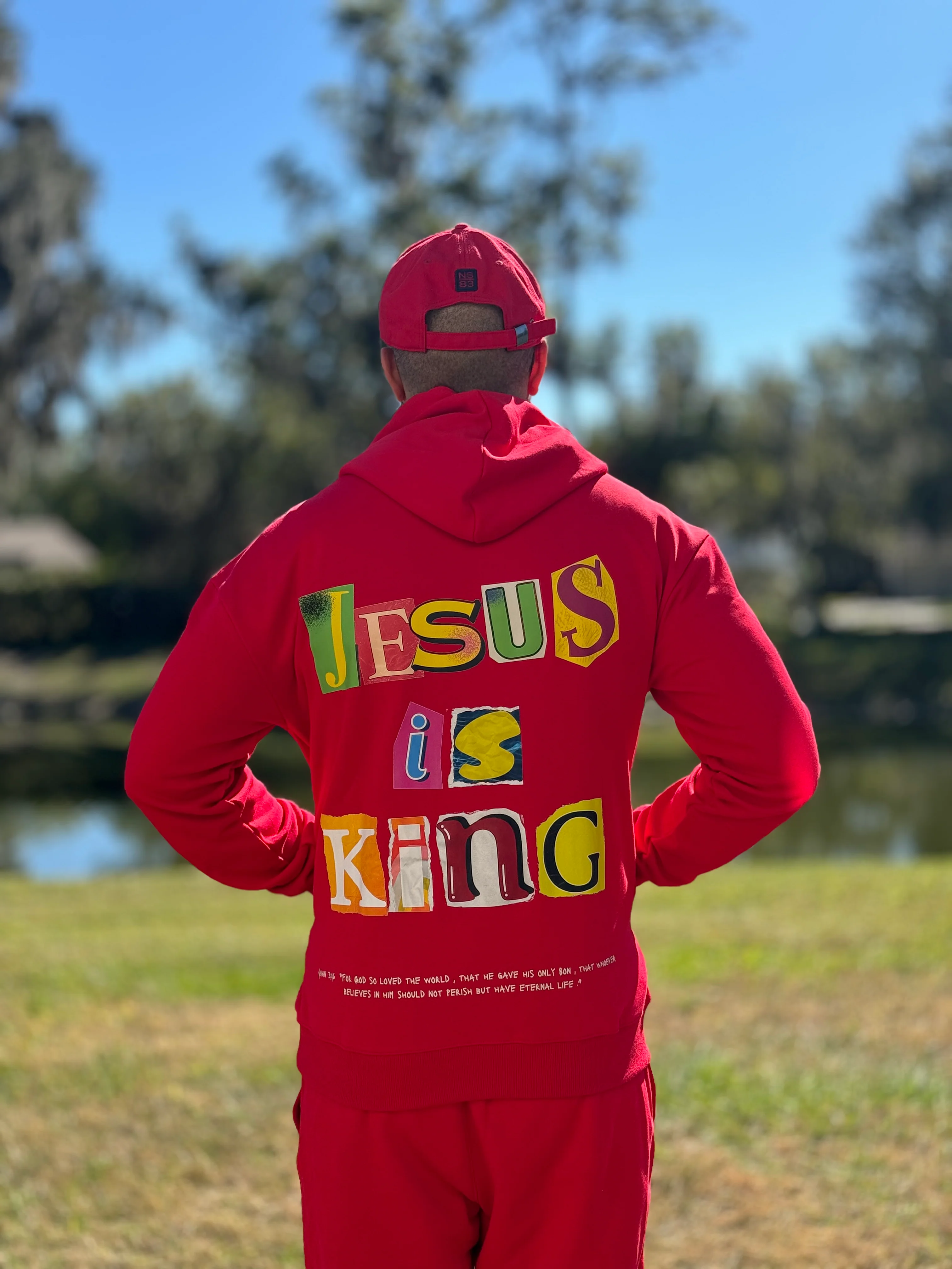 Red Lost & Found Unisex Hoodie - Image 4