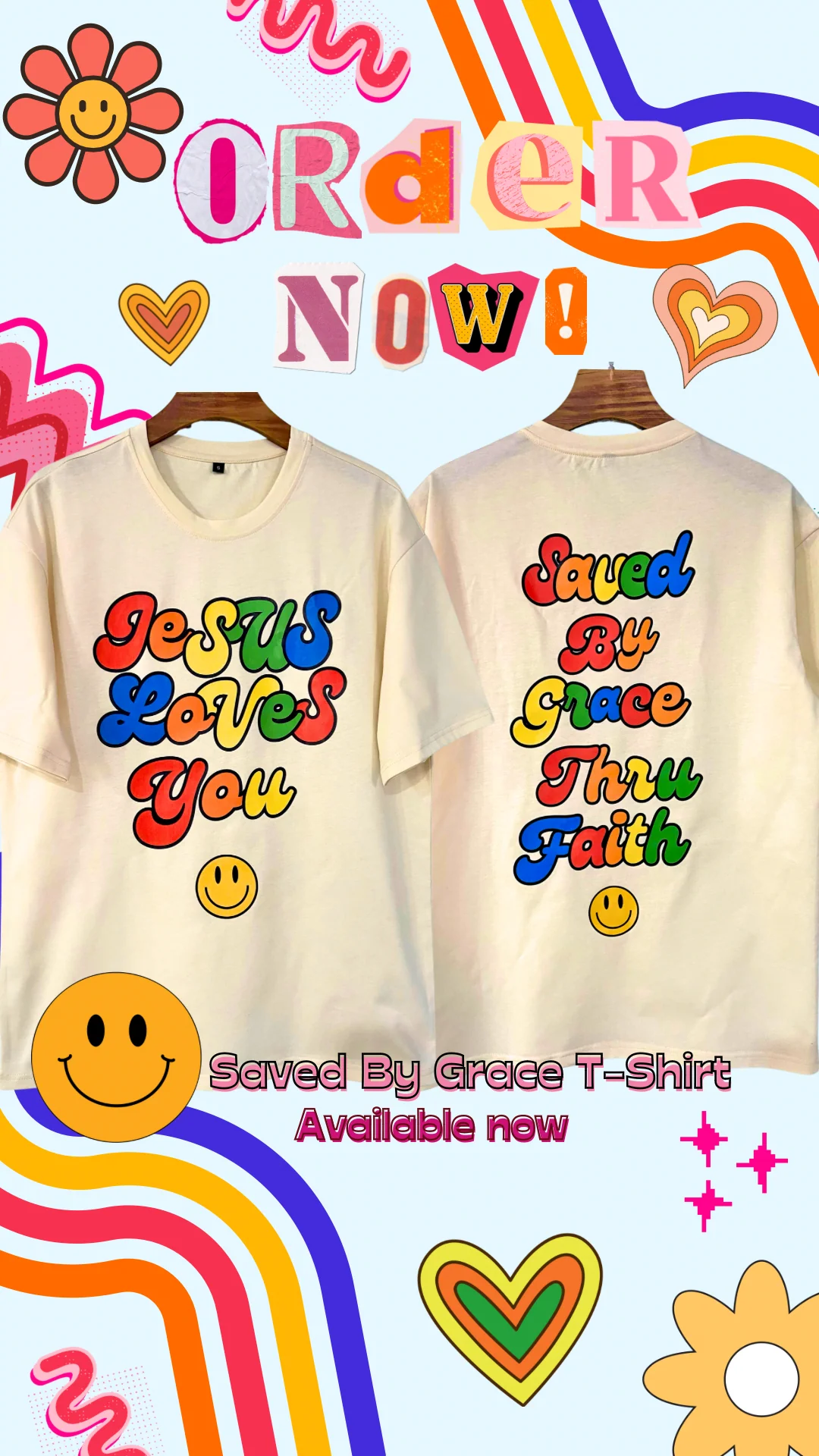 Saved By Grace Unisex T-Shirt - Image 4